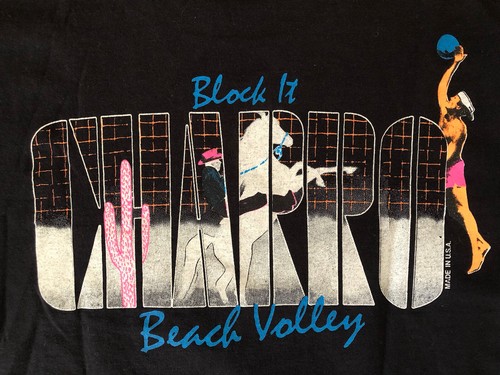 Charro Beach Volleyball Vintage '80 T-Shirt Made in USA - Picture 8 of 9