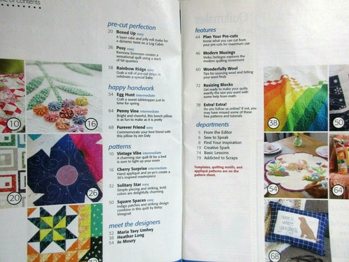 Quiltmaker Magazine March April '20 Pre-Cut Patterns Sourcing Wool Resizing - Picture 2 of 2