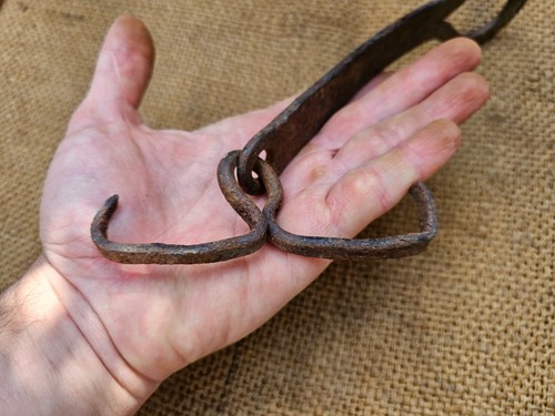 Antikes handgeschmiedetes Türschloss Schmiedeeisen Vinatge - Bild 5 von 9