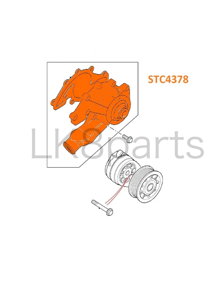 Land Rover Discovery 2 1999-2004 Water Pump With Gasket STC4378 New - Image 4 of 4