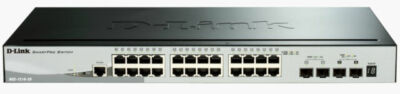 D-Link Fast Ethernet Switch, 23, 28 Port Managed Gigabit SmartPro DGS-1510-28X
