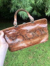 Roberta Di Camerino Python Snake Skin Handbag