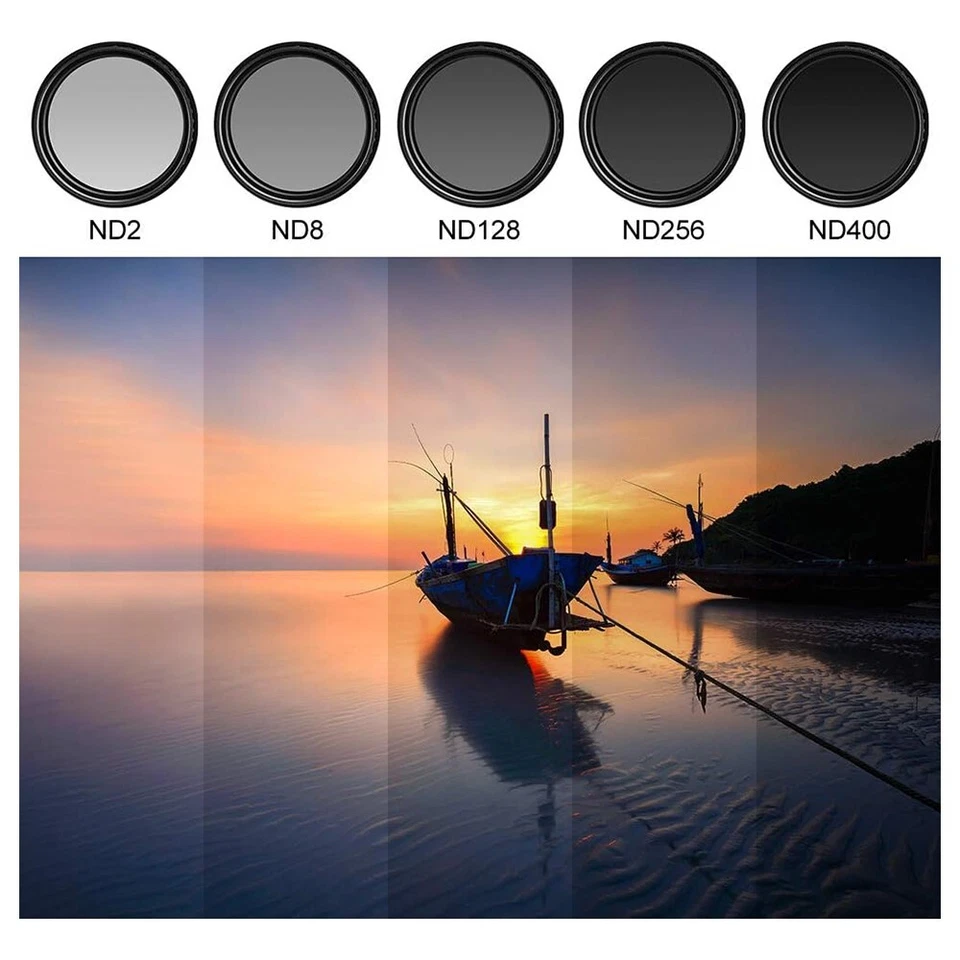 Universal Solar Eclipse Camera Lens ND2-400 37-95mm Filter for Sony Nikon Canon - Image 4 of 4
