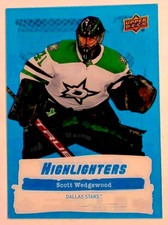 SCOTT WEDGEWOOD HIGHLIGHTERS BLUE 2022-23 UPPER DECK SERIES 2 #HL-12 STARS