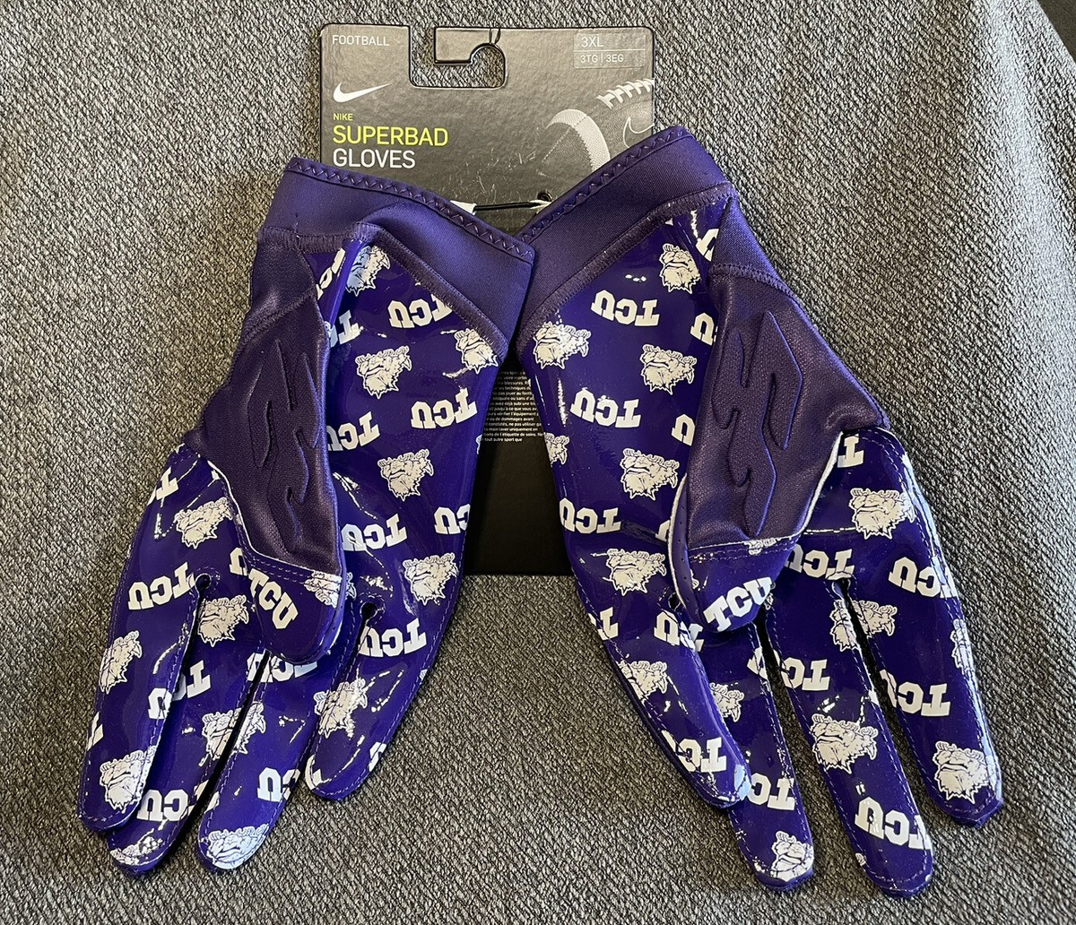 Nike Superbad NCAA TCU Horned Frogs Football Gloves [DX5299