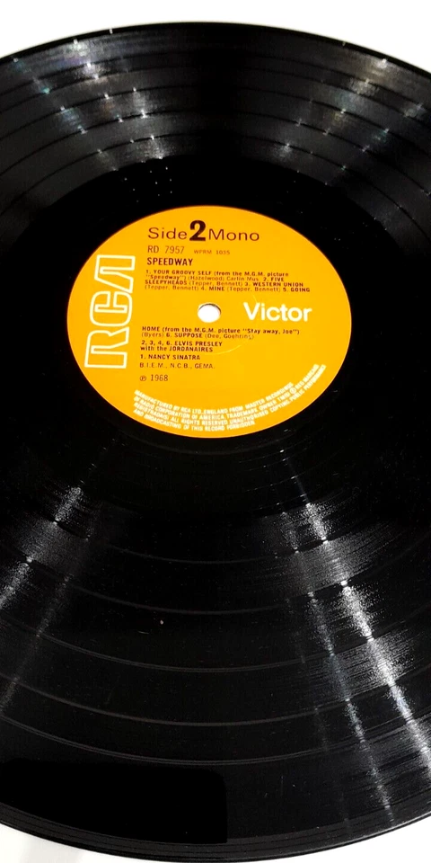 Elvis' Speedway soundtrack MONO RCA VICTOR SMALL ORANGE album RD 7957 NO1 - Image 4 of 4