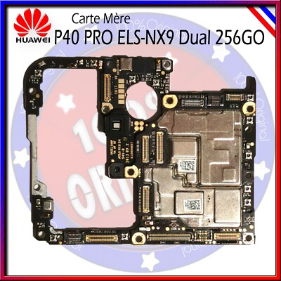 Carte Mère Huawei P40 Pro (ELS-NX9, 256 Go) – Débloquée, D'occasion, Pour Réparation