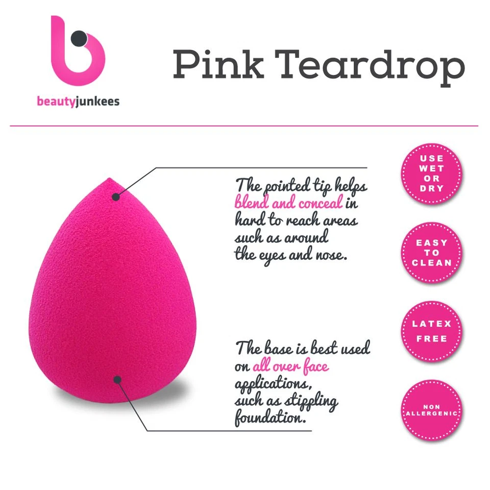 Licuadoras de esponja PRO Beauty: Juego de esponjas de maquillaje de forma única de 4 piezas *Distribuidor exclusivo Foto 3 de 4