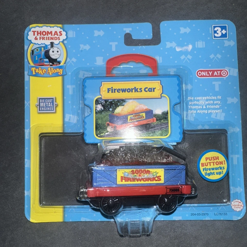 Thomas & Friends Take Along (2008) Fireworks Car Die-Cast Metal Tank Engine Trai - Image 2 of 3
