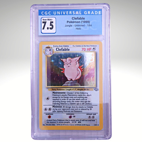 Clefable (Unlimited) graded CGC 7.5 for sale on eBay