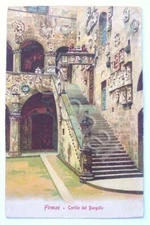 Postcard Florence - Cortile del Bargello 1905 ca..