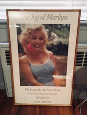 Poster  photographs by Sam Shaw  Marylyn monroe  framed 