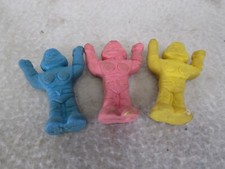 Vintage 1970's Diener Space Raiders rubber Horta lot of 3 figures