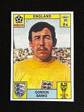 PANINI STICKER GORDON BANKS WORLD CUP MEXICO 70 COPY REPLICA WITH BACKSIDE