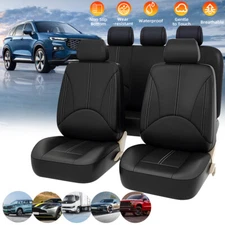 Car Seat Covers Full Set Front Rear Padded Mat Protector Cushion 2/5/7-Seats