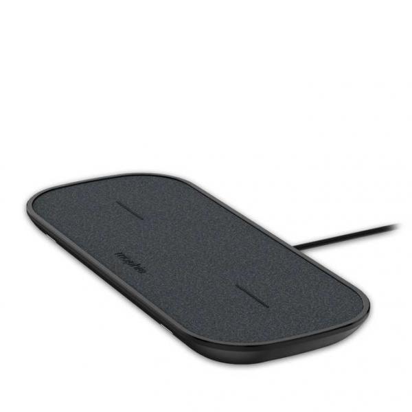 Zagg - Mophie Power DUAL WIRELESS CHARGING PAD MOPHIE CHARGING PAD BLACK