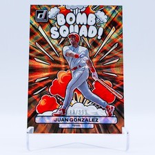 2023 Donruss Baseball Juan Gonzalez Bomb Squad Gold /999 #BS7