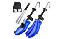 Shoe Stretcher Pair Men Boot Widener Expander Mens Tree Shape Wide Feet Horn USA