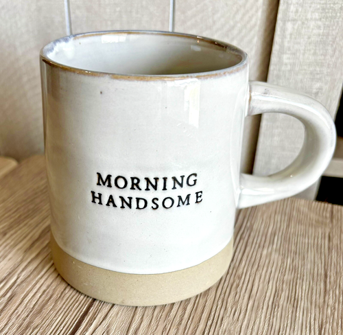 HEARTH & HAND with MAGNOLIA Coffee Mug "Morning Beautiful" Stoneware 18 Oz