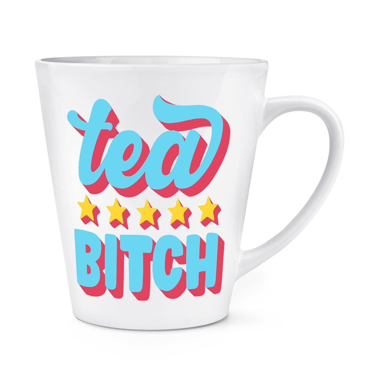 Tea Bitch 12oz Latte Mug Cup Sarcastic Funny Mum Mothers Day Friend Birthday