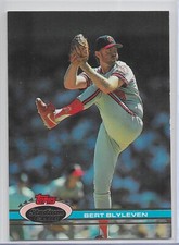 1991 Stadium Club Baseball Bert Blyleven Card # 175 Rare Variation B Copyright
