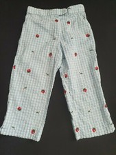 NEXT Girls Pale Blue Gingham Crop Trousers Age 6