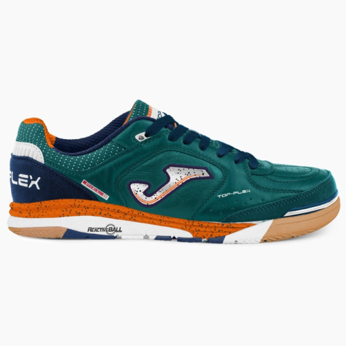 Chaussures De Foot En Salle Joma Top Flex 2532 – Blanc, Cuir, Futsal Indoor, Neuves