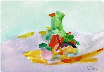 Art Free Shipping-Original Painting spiritual abstract imagination''3D growth''-JW