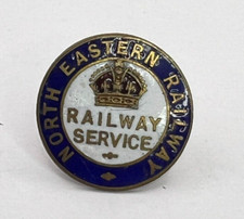 WW1 North Eastern Railways Home Front Railway Service Enamel Lapel Badge 11358