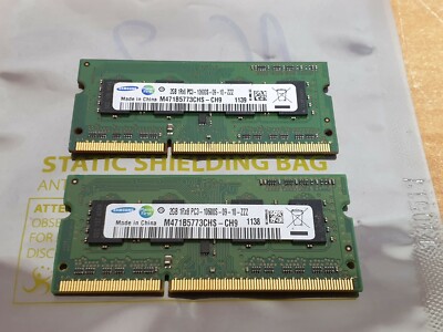 SAMSUNG 2x 2GB 4GB PC3-10600S DDR3 Arbeitsspeicher Mini PC Notebook RAM XP 7 Up