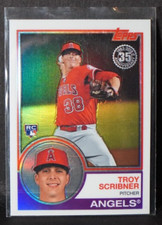 TROY SCRIBNER—2018 Topps Chrome 1983 Refractor #88—ROOKIE CARD