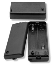 BH321, Philmore1 Two 2 AA Cell UM-3 Battery Holder w/ Cover, Switch  Leads