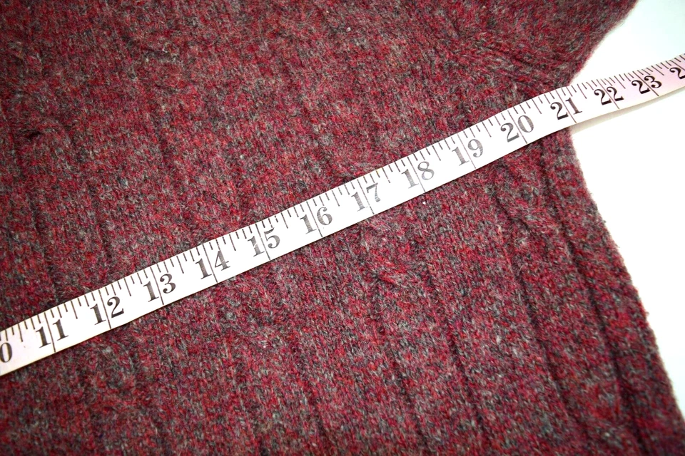 Vintage Sweater Country Trader Size M/L 80s Mauve Fleck Wool Crew Neck Cobain - Image 4 of 4