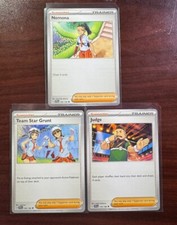 2023 Pokémon S&V Three Cards - Team Star Grunt, Nemona & Judge 195,180,176/198