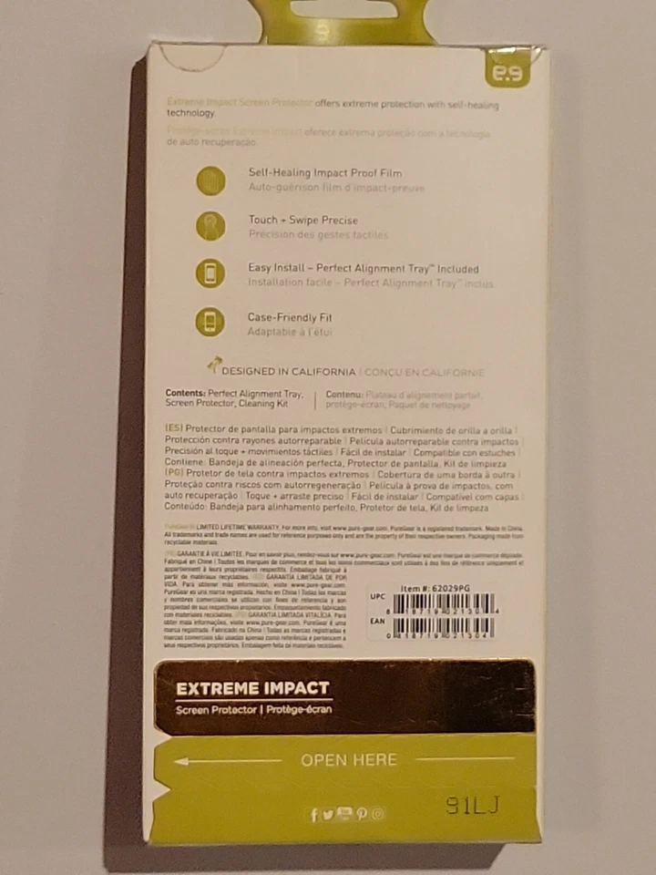 PureGear Extreme Impact 屏幕保护 带自对齐托盘 Galaxy Note 8 — 第 2/4 张图片