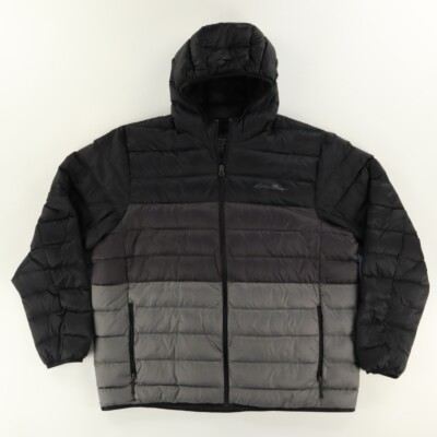 Eddie Bauer CirrusLite Hooded EB650 Down Jacket Black Men's 2XL