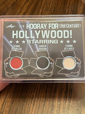 DEBBIE REYNOLDS GINGER ROGERS YVONNE DE 2020 POP CENTURY TRIPLE DRESS RELIC 8/9!