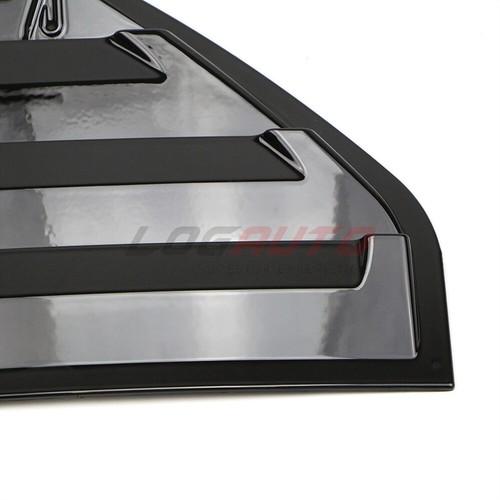 For VW Golf MK8 2022 23+ Rear Quarter Window Louver Cover Glossy Black Side Trim - Picture 11 of 12