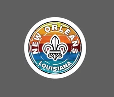 New Orleans Sticker Louisiana Waterproof Travel City Gift NEW