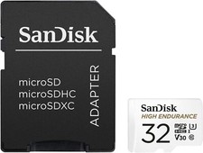 SanDisk 32GB High Endurance MicroSD Card 100MB/Micro SD Memory Card with Adaptor