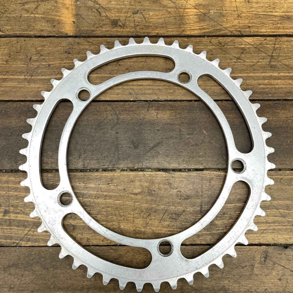 Plato Suntour Pista De Colección NJS 1/8 144 BCD 49t Superbe Track 49 Dientes Foto 2 de 4