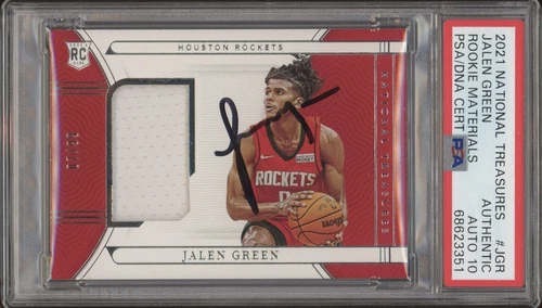 2021 Panini National Treasures Jalen Green Rookie RPA /99 Psa GEM MT 10 AUTO RC