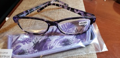 purple tortoise shell glasses
