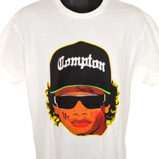 NWA T Shirt Mens Size Large White Eazy E Compton Rap Hip Hop