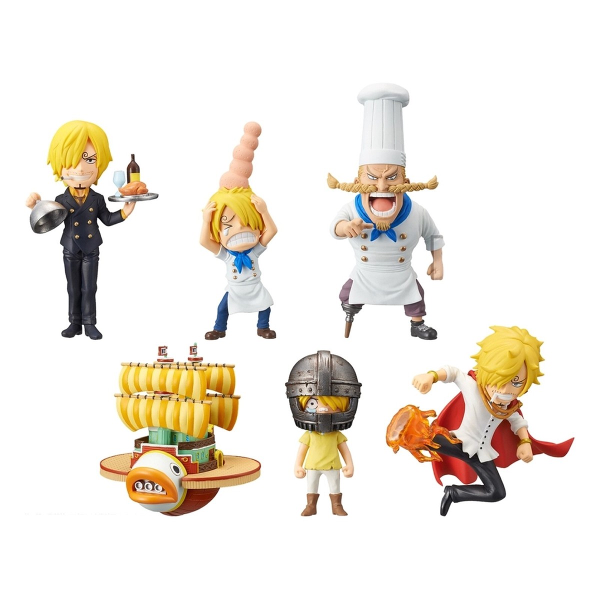 WCFワンピースフィギュアHISTORY OF SANJI全6種 ONE PIECE World Collectible Figure HISTORY OF SANJI Zeff Baratie