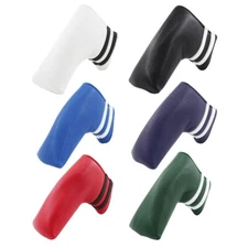 New Premium Multi-color Golf Blade Putter Cover Magnet Closure Stripes Headcover