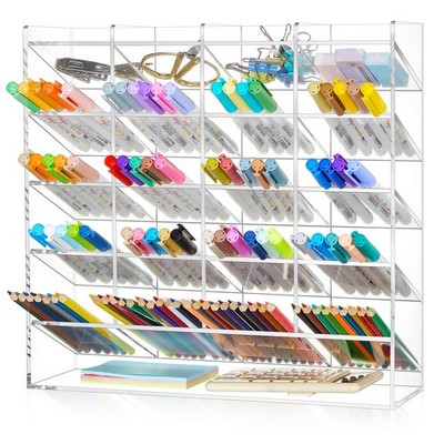 Acrylic Pen Organizer Storage for 250 Markers Vertical Marker Organizer Acryl...