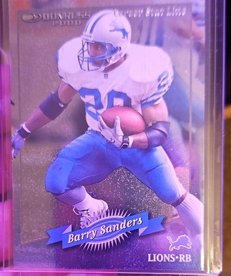 2000 Donruss - Barry Sanders #55 Career Stat Line 22 /99 Lions Hof