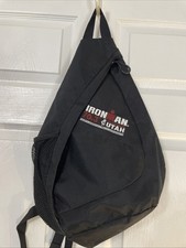 Ironman 70.3 St George Utah Triathlon Black Sports Sling Bag Crossbody Race Gear