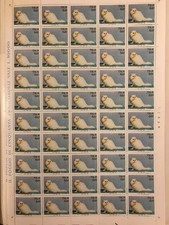 ITALY - 1993 600L DOMESTIC CATS. WHITE PERSIAN NHM SHEET SG 2200 cv £65